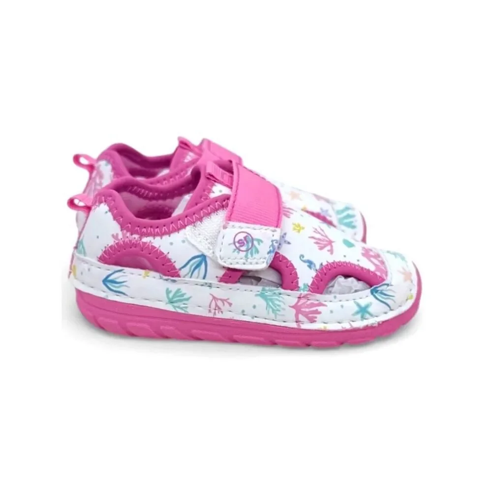 Stride Rite Soft Motion Splash Toddler Girls Sandals Size 4 Pink Water Shoes